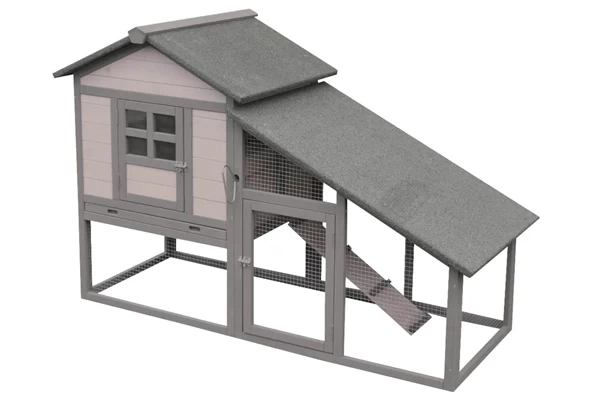 Konijnenhok Quincy Cottage grijs