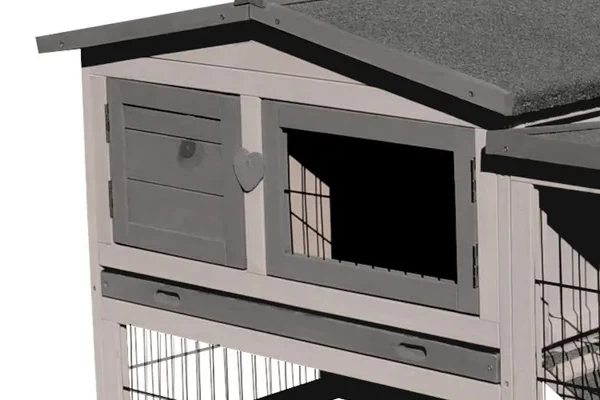 Hok met handige uitschuifbare lade